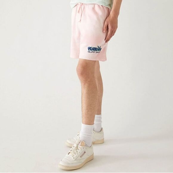 Playboy X Pacsun Tie Dye Pink Jersey Shorts Sz Small - Picture 2 of 11